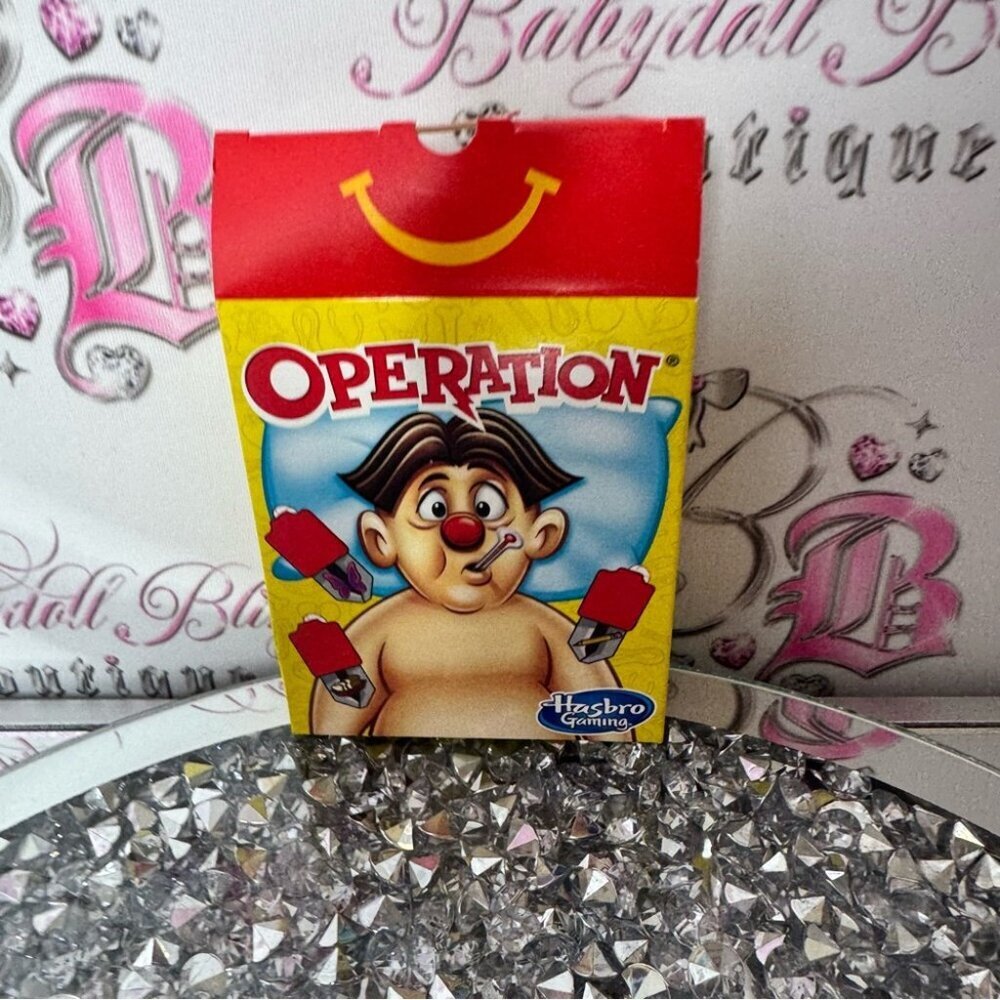 Hasbro Operation Card Game McDonald’s mini travel game board game